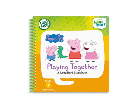LeapFrog LeapStart Preschool (Level 1) Peppa the Pig Playing Together Storybook - Interactive Activity Book - English Version