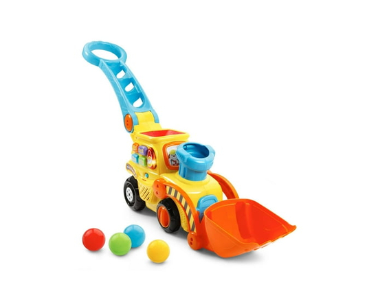 VTech Pop-a-Balls™ Push & Pop Bulldozer™ - Toddler Learning Toy - English Version - 1-Pack