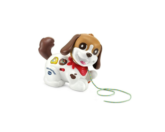 VTech Walk & Woof Puppy™ Pull-Along Dog for Toddlers - English Version