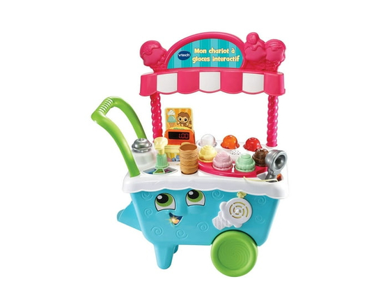 LeapFrog Mon chariot à glaces interactif avec accessoires, jouets pour tout-petits - Version française
