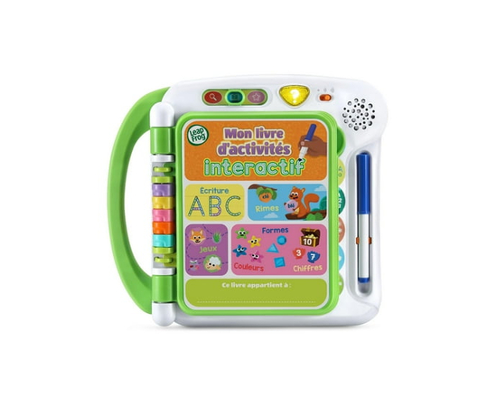 LeapFrog Mon livre d’activités interactif avec accessoires - Jouets pour bébés et tout-petits - Version française - Petit