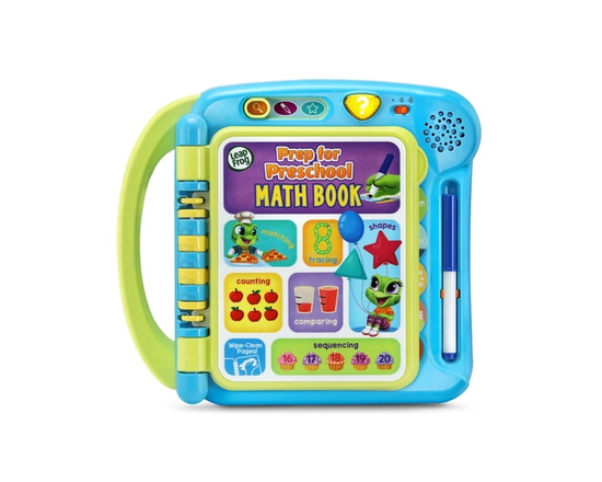 LeapFrog Prep for Preschool Math Book with Interactive Pages - Learning Preschool Toys - English Version