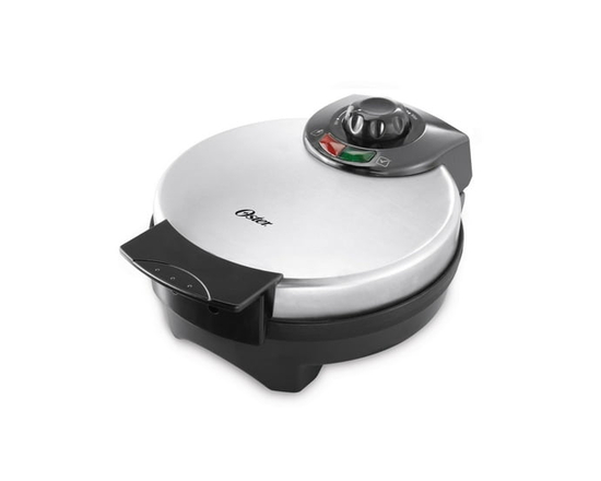 Oster 8" Belgian Waffle Maker, Stainless Steel