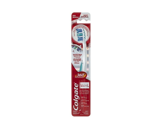 Colgate 360 Advanced Optic White Toothbrush, Soft