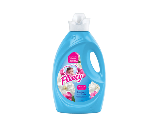 Fleecy Concentrated Fabric Softener, Fresh Air Scent, 2.6 L - 2.6 L