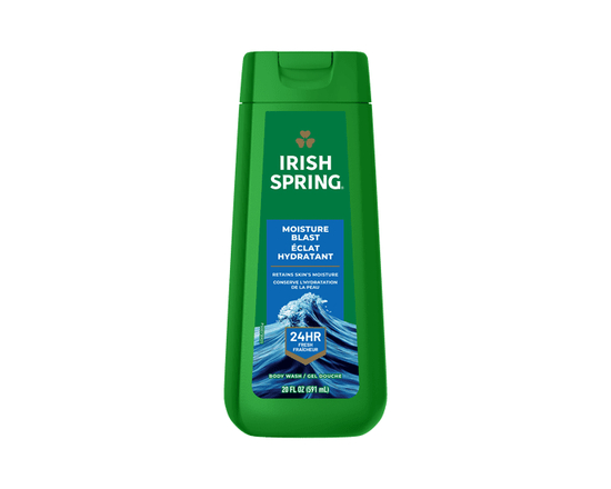 Irish Spring Moisture Blast Gel Douche Hydratant pour Hommes, Flacon de 591 ml - 20 oz