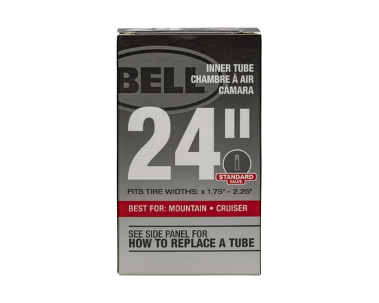 Bell Sports Standard Bicycle Tube 27" x 1.125" - 1.25", Schrader valve - As shown in the picture