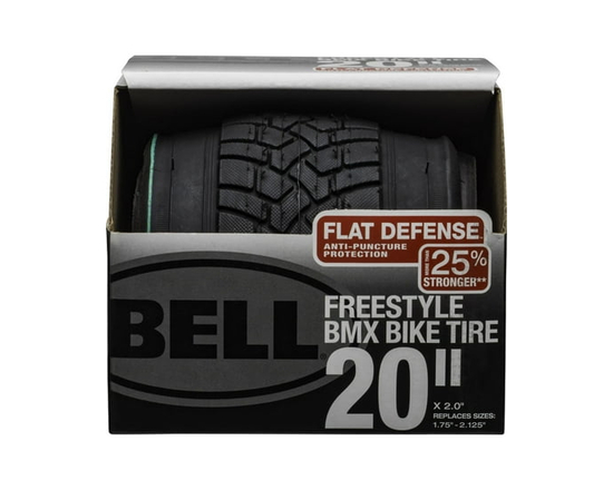 Bell Sports BMX Bike Tire Freestyle Flat Defense™ 20" x 2.0" - As described