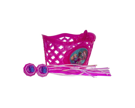 Bell Sports Panier de vélo moulé rose 3D et banderoles Disney Princess