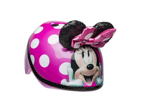 Bell Sports Minnie Mouse 3D Sequin Ears Toddler Helmet - 48-52 cm
