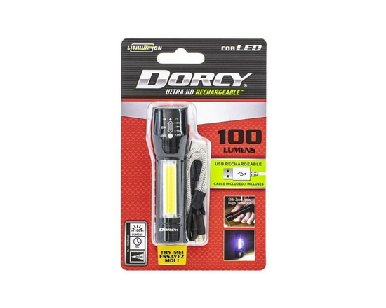 Dorcy 100 Lumen Ultra HD USB flashlight with area light - 0
