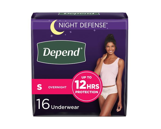 Sous-vêtement d’incontinence de nuit Night Defense de Depend pour femmes, P-TG - P