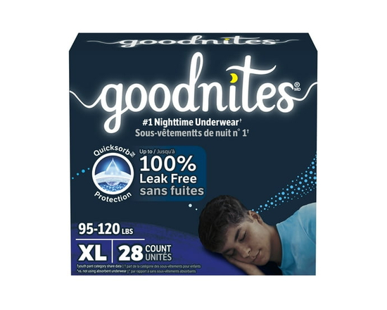 Goodnites Boys Nighttime Bedwetting Underwear, L (68-95 lbs), 34 Count (Select for More)