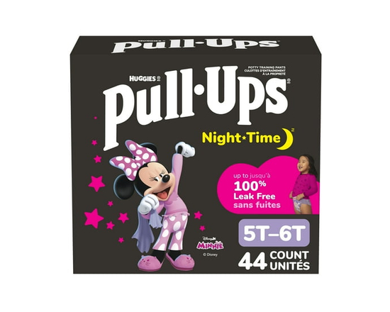 Pull-Ups Night Time Training Pants, Giga Pack, Size: 2T-6T