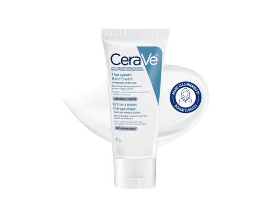 CeraVe Crème Thérapeutique Mains, Soin Hydratant Résistant à l'Eau, Céramides et Niacinamide, 85g - 85g