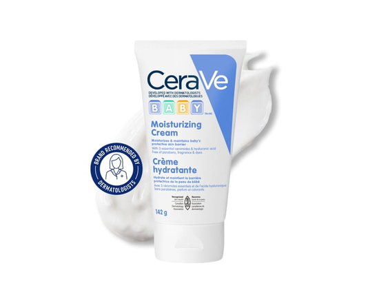 CeraVe Baby Moisturizing Cream, Rich Baby Cream with Ceramides and Hyaluronic Acid, 142g - S