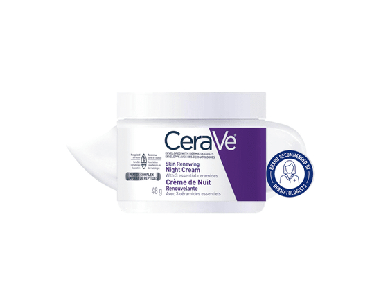 CeraVe Night Cream, Anti-Aging Moisturizer with Peptides and Ceramides to Reduce Fine Lines Overnight, 48g - 48 g