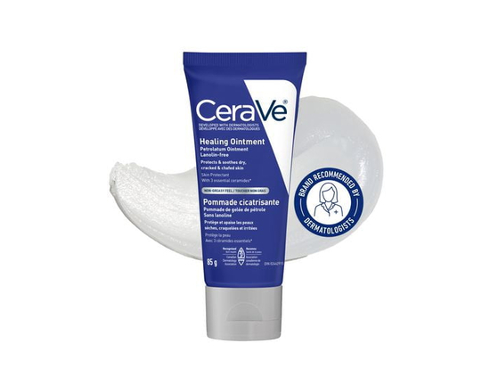 CeraVe Onguent cicatrisant, protecteur cutané pour peau sèche et craquelée avec céramides et acide hyaluronique, 85 g - 85g