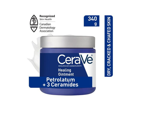 CeraVe Healing Ointment, Skin Protectant for Dry Cracked Skin with Ceramides and Hyaluronic Acid, 340g - 340g