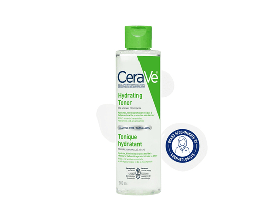 CeraVe Hydrating Toner, Alcohol-Free Face Toner with Hyaluronic Acid, Niacinamide and Ceramides for Dry Skin, 200mL - 200 ml
