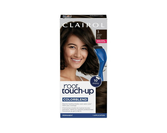Clairol - Root Touch-Up Permanent Hair Colour, Hair Dye from Canada's #1 Root Touch Up Brand (Brown Black - 3)