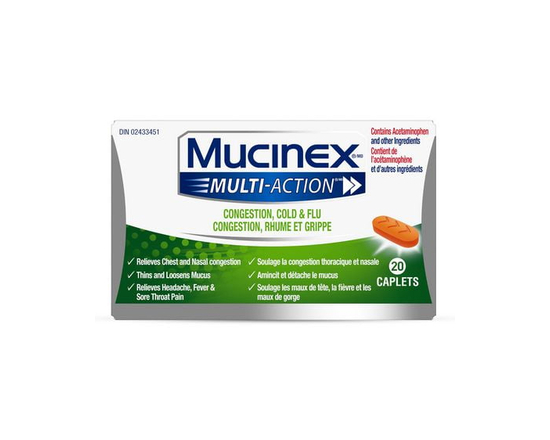 Mucinex ® Multi-Action Cold & Sinus Caplets