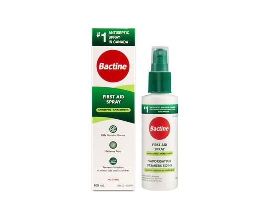 Bactine First Aid Pump Spray, Antiseptic, Anaesthetic, 105 ml - 105