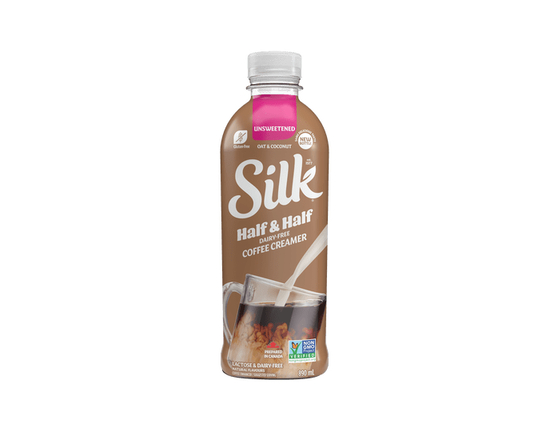 Silk Half & Half Coffee Creamer, Oat & Coconut, Dairy-Free - 890 ml