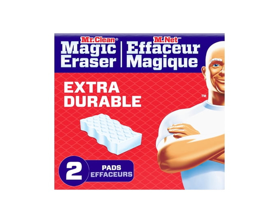 Éponge Effaceur magique M. Net, nettoyant tout usage, récurant nettoyant, Extra résistant, 2 u - 2