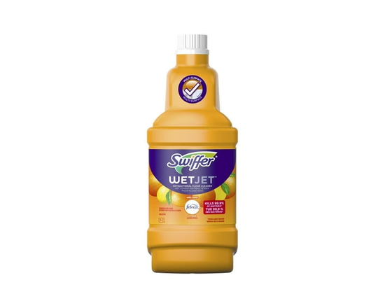 Swiffer WetJet Multi-Purpose Floor and Hardwood Liquid Cleaner Solution Refill, with Febreze Sweet Citrus & Zest, 1.25 Litres - 1.25 L