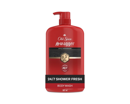 Old Spice Men's Body Wash Pump, Swagger Scent of Confidence - 30 Fl Oz (Pack of 1)