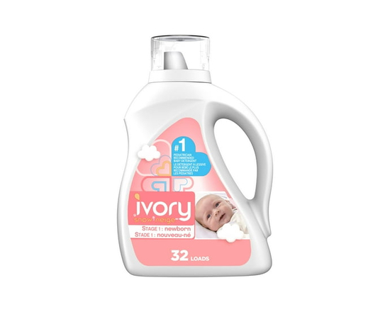 Ivory Snow 1 Newborn Baby Liquid Laundry Detergent, 1.36 Litres, 32 Wash Loads - 1.36 Litres