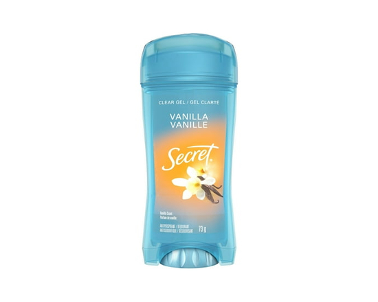 Secret Clear Gel Antiperspirant and Deodorant, Vanilla Scent - 73 g