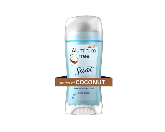 Secret Deodorant Women Aluminum Free Coconut, 68 g - 68 g
