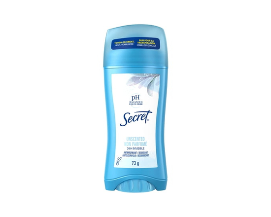 Secret Invisible Solid Antiperspirant and Deodorant, Unscented