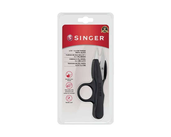 SINGER 4.75" / 12.1cm Thread Snip, Black