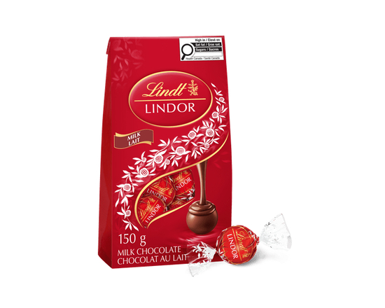 Lindt LINDOR Milk Chocolate Truffles, 150-Gram Bag - 150 g