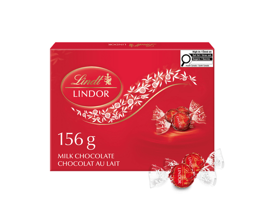 Lindt LINDOR Milk Chocolate Truffles, 156-Gram Box - 156-Gram