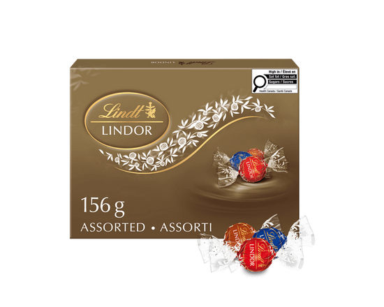 Lindt LINDOR Assorted Milk and Dark Chocolate Truffles, 156-Gram Box - 156-Gram