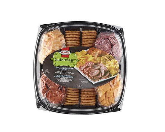 HORMEL BACON Hormel Gatherings Pepperoni And Genoa Salami Deli Tray