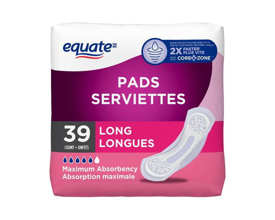 Equate Maximum Absorbency Bladder Control Pads - Long