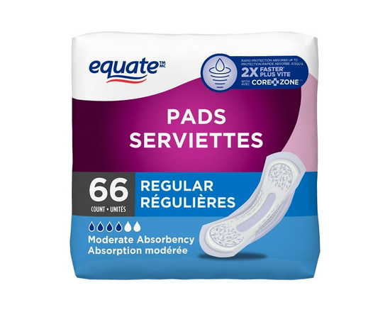 Equate Moderate Absorbency Bladder Control Pads - Regular