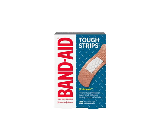 Band-Aid Brand Tough-Strips Adhesive Bandages for Wound Care, Heavy duty Protection for Minor Cuts and Scrapes, All One Size - One Size