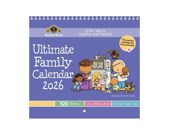 2026 Motherword Wall Calendar (Wall Tabbed Version) - English - 12" x 12"