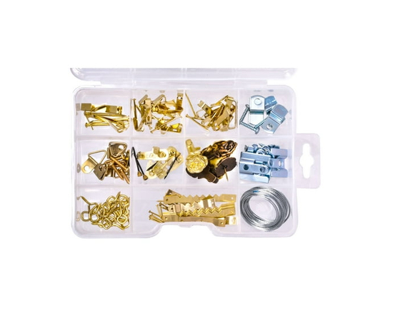 Hardware Essentials Brass Picture Hanging Kit