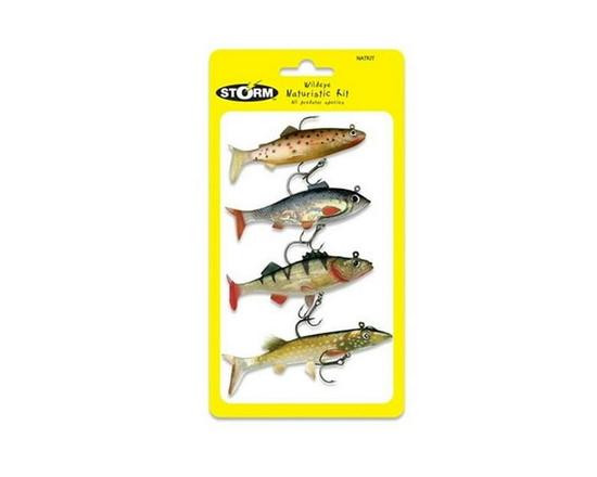 Leurres souples Storm WildEye Ensemble Nature, 3 par paquet