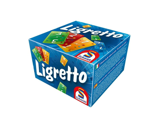 Schmidt Spiele Ligretto Bleu - Jeu de cartes rapide en temps réel, jeu familial bilingue, 2 à 4 joueurs, 8 ans et +