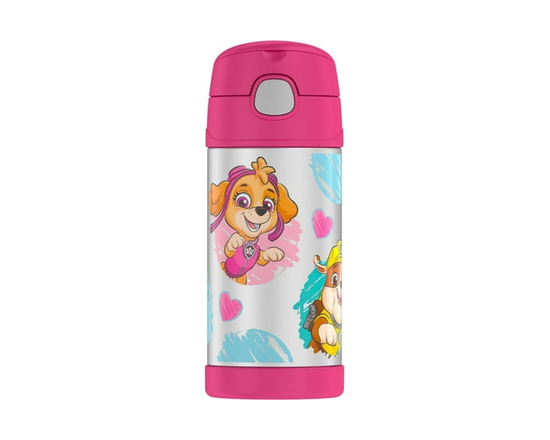Thermos Funtainer Vacuum Insulated 12 OZ Straw Bottle, PAW Patrol Skye