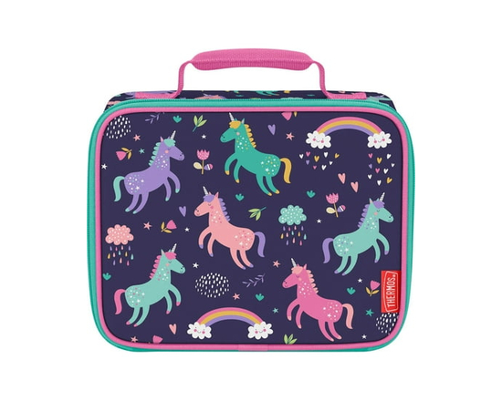 Thermos Kids Insulated Single Compartment Lunch Bag with Liner, Unicorn