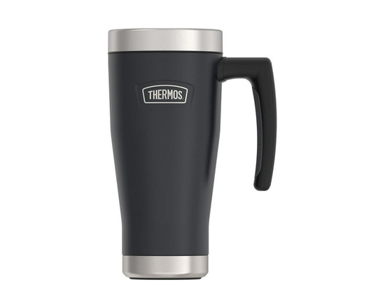 Thermos 16 OZ Icon Series Vacuum Insulated Stainless Steel Travel Mug, Granite (Granite)